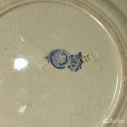 Антикварная французская тарелка, 20 век