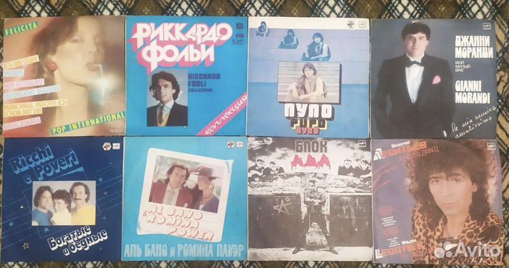 Виниловые пластинки различных жанров