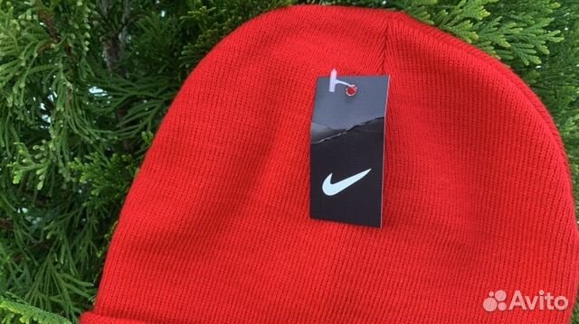 Новая красная шапка мужская Nike