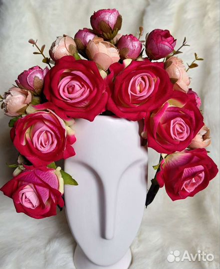 Цветочный ободок 