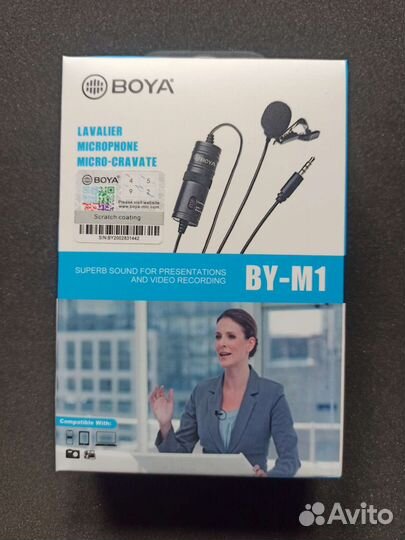 Микрофон петличный boya