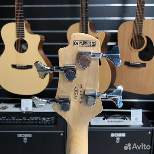 Бас-гитара Cort Action-PJ-wbag-OPB с чехлом