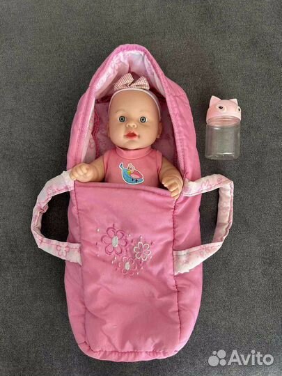Кукла переноска и коляска ванна для кукол пупсик