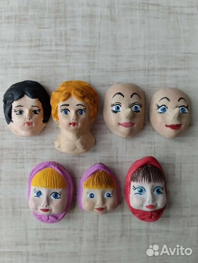 Личики для ватных игрушек