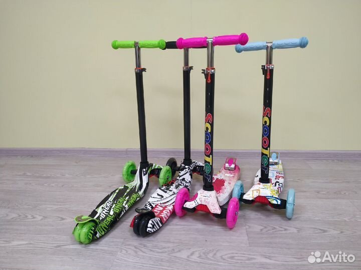 Самокаты детские Макси с принтом