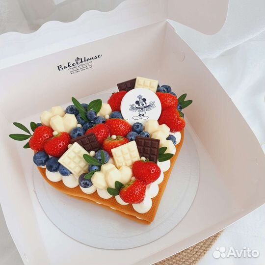 Торт открытый медовик