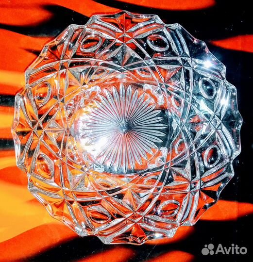 Ваза-фруктовница и хрустальная пепельница СССР