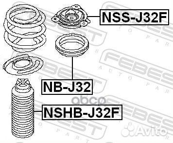 Пыльник переднего амортизатора nshb-J32F Febest