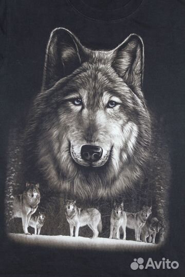 Футболка винтажная Таиланд - Волк,волки