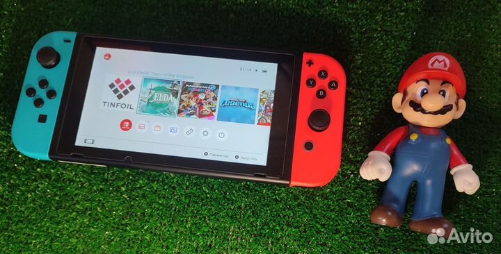 Прошитый Nintendo Switch с играми в Марио