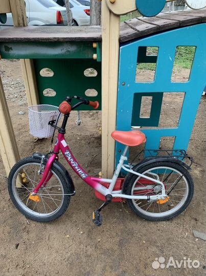 Детский велосипед panther 16 с корзинкой