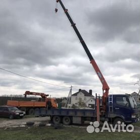 Аренда и услуги манипулятора, стрела 3 т, 15 м, борт 8 т, 6 м