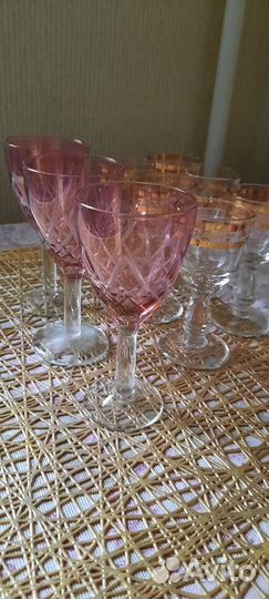 Фужеры цветные СССР, винтаж