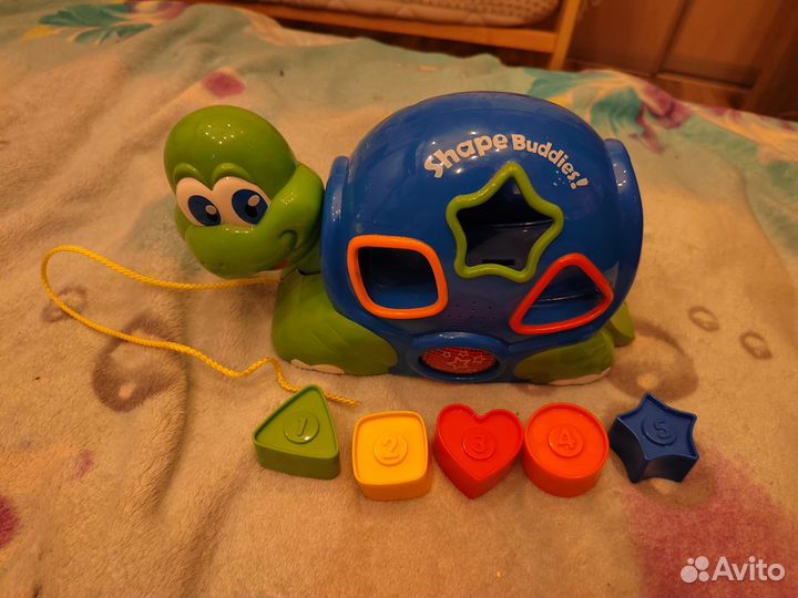 Каталка-сортер Shape Buddies Черепашка с пазлами