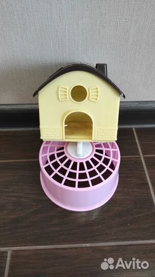 Домик и колесо для хомяков