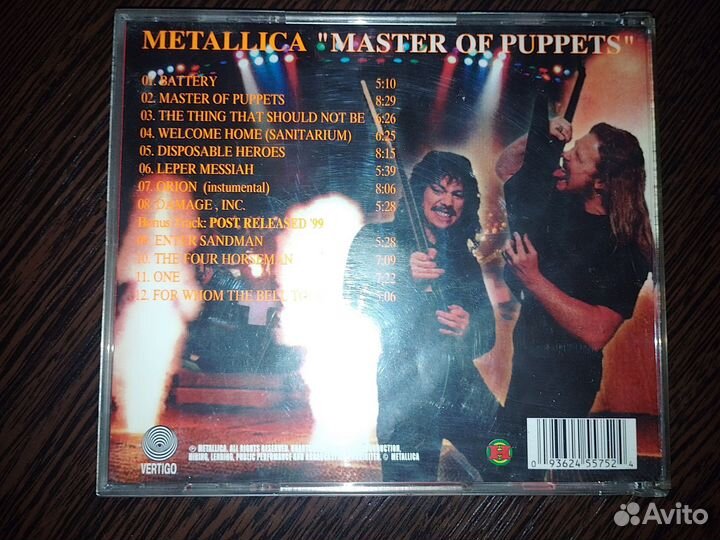 CD Metallica 86