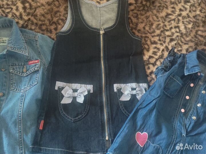 Одежда для девочек 110-116 пакетом