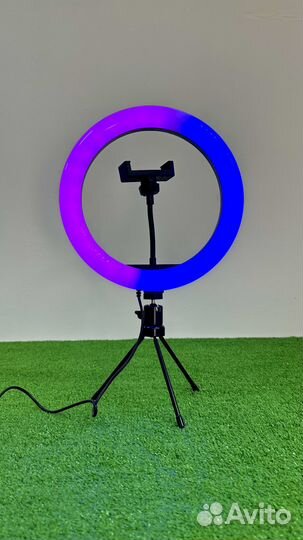 Кольцевая лампа RGB LED MJ26 26 см