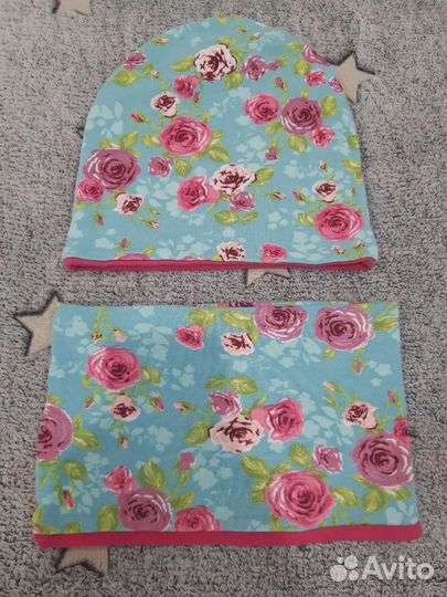 Шапка и снуд для девочки новый