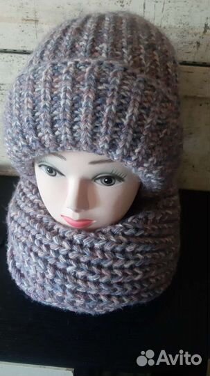 Шапка и снуд женские