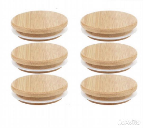 Деревянные крышки для свечей стаканов с резинкой