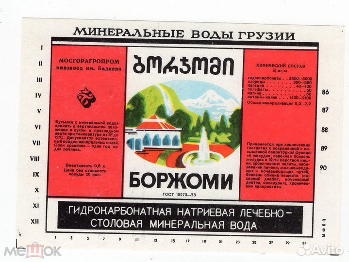 Минеральная вода Боржоми