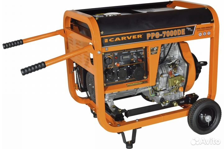 Генератор carver PPG- 7000DE дизель