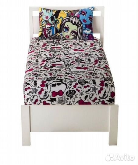 Комплект наволочка и простынь Школа Монстров