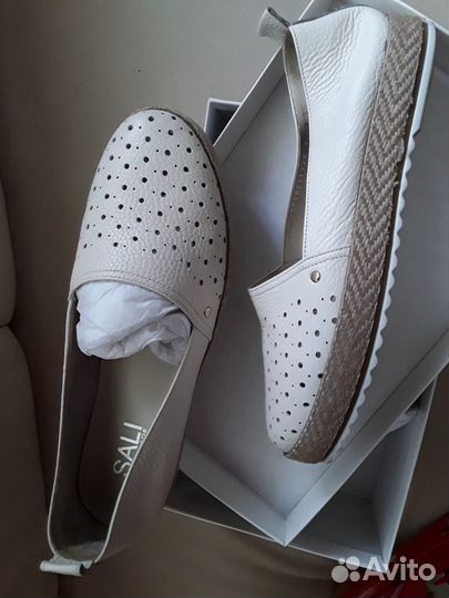 Эспадрильи из натуральной кожи