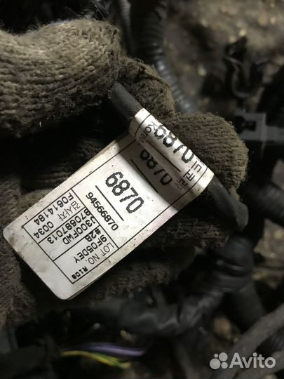 Моторная проводка Chevrolet Cruze