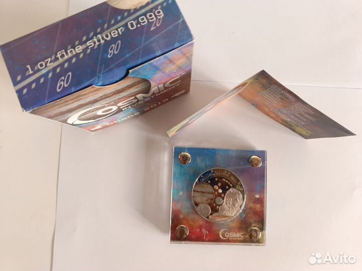 Монета серебро, палламант. Сокровища вселенной