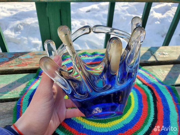 Конфетница, ваза «Рогатая осьминожка» - СССР