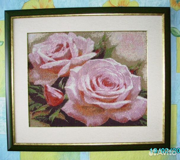 Картина вышитая крестом 