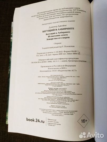 Джеймс Дэшнер Бегущий в лабиринте