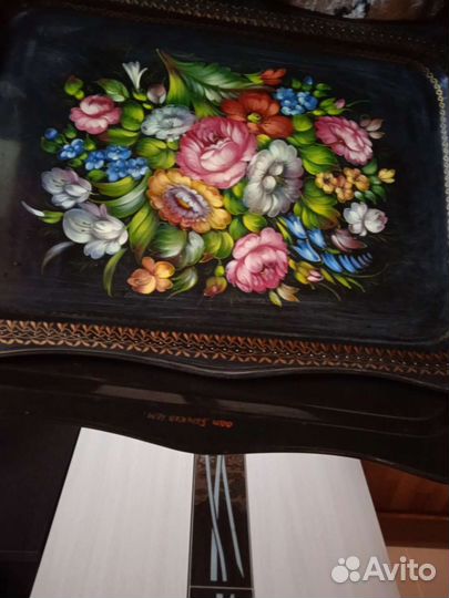 Поднос авторской росписи