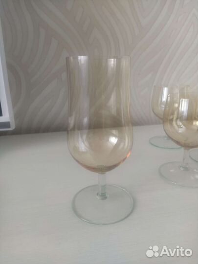 Фужеры бокалы цветное стекло СССР