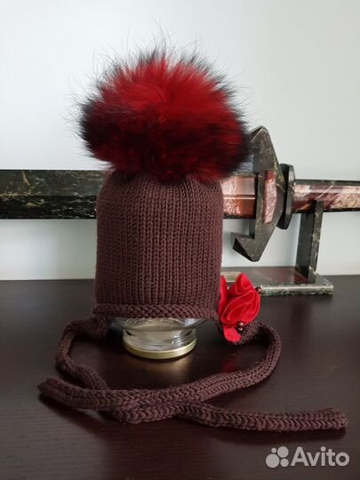 Зимняя шапочка га головку 48-50
