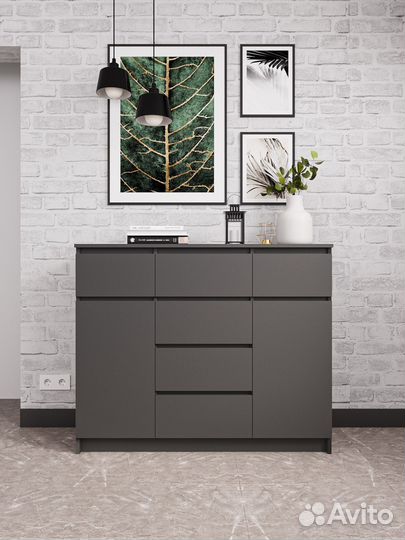 Комод Мори мк 1200.4 Графит