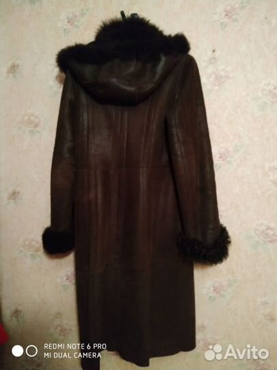 Дубленка натуральная женская 48 50 длинная