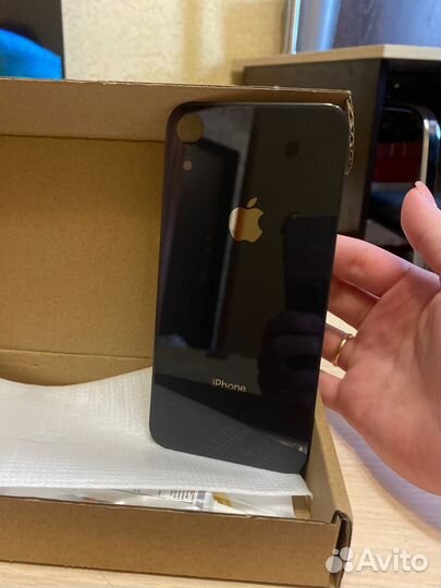 Задняя крышка на iPhone XR (черный)