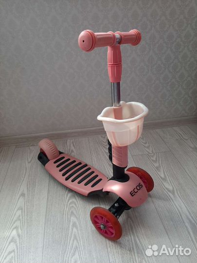 Самокат детский трехколесный бу