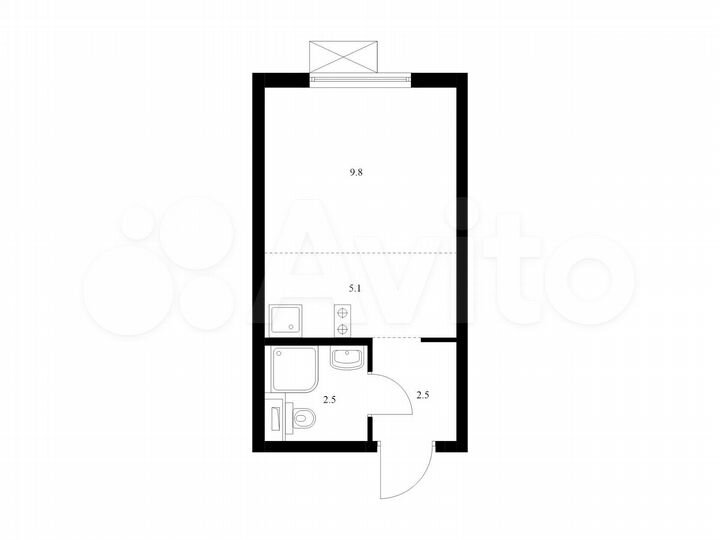 Квартира-студия, 19,9 м², 16/33 эт.
