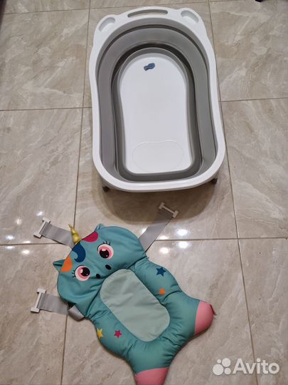 Складная ванночка для купания с гамаком