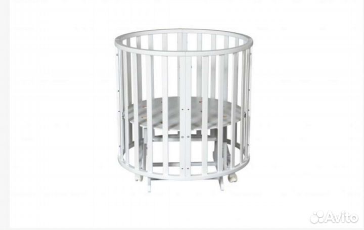 Детская кроватка трансформер круглая
