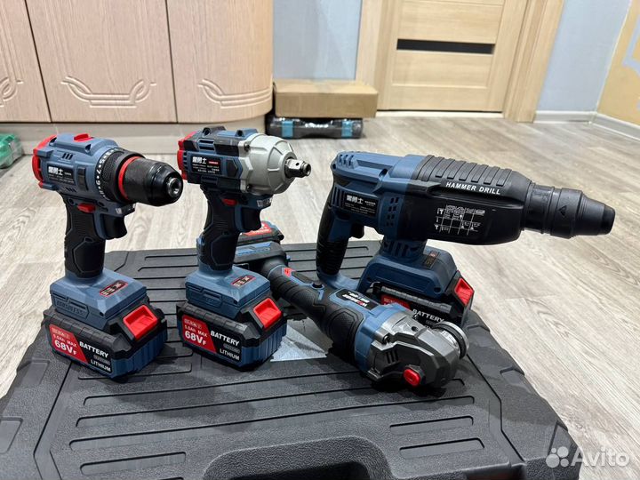 Набор аккумуляторного инструмента Warrior 4 в 1 (Арт.77597)