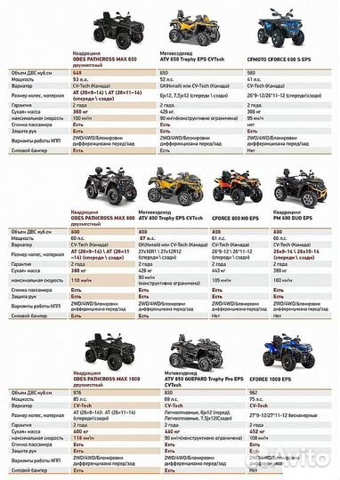 Квадроцикл aodes pathcross MAX 650 PRO, двухместны