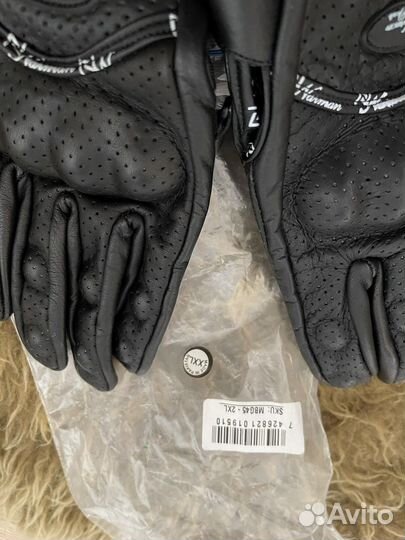 Мотоциклетные перчатки кожаные