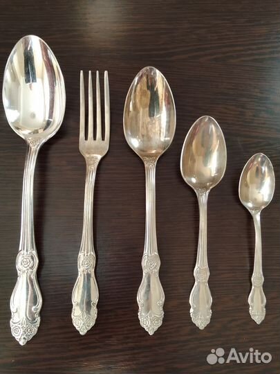 Коллекционный набор мельхиора, Серебряная Роза 