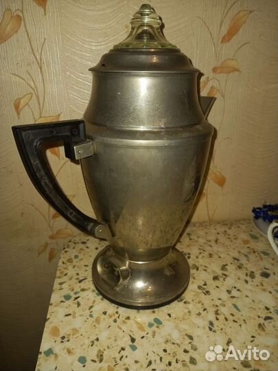 Чайник электрический Латунь Никелированный СССР