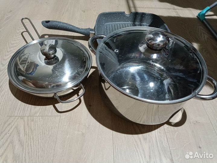 Bekker сковорода гриль Германия Амет нерж кастрюля